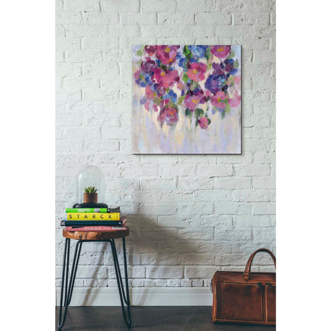 Image of 'Pink and Blue I' by Silvia Vassileva, Canvas Wall Art,26 x 26