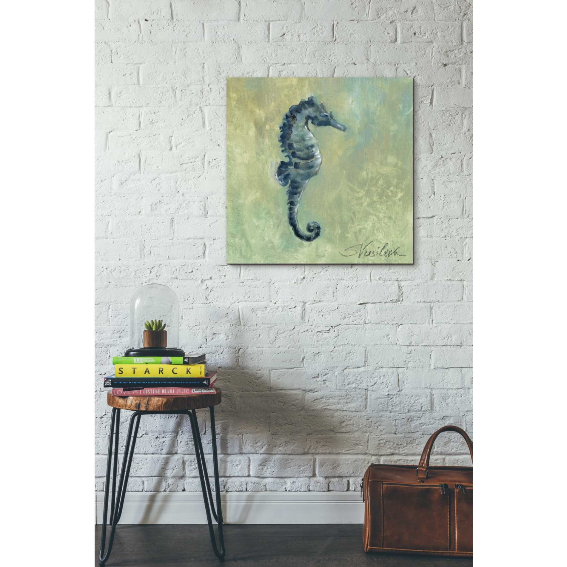 'Indigo Sea Life I' by Silvia Vassileva, Canvas Wall Art,26 x 26