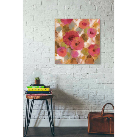 Image of 'Glorious Pink Floral II' by Silvia Vassileva, Canvas Wall Art,26 x 26