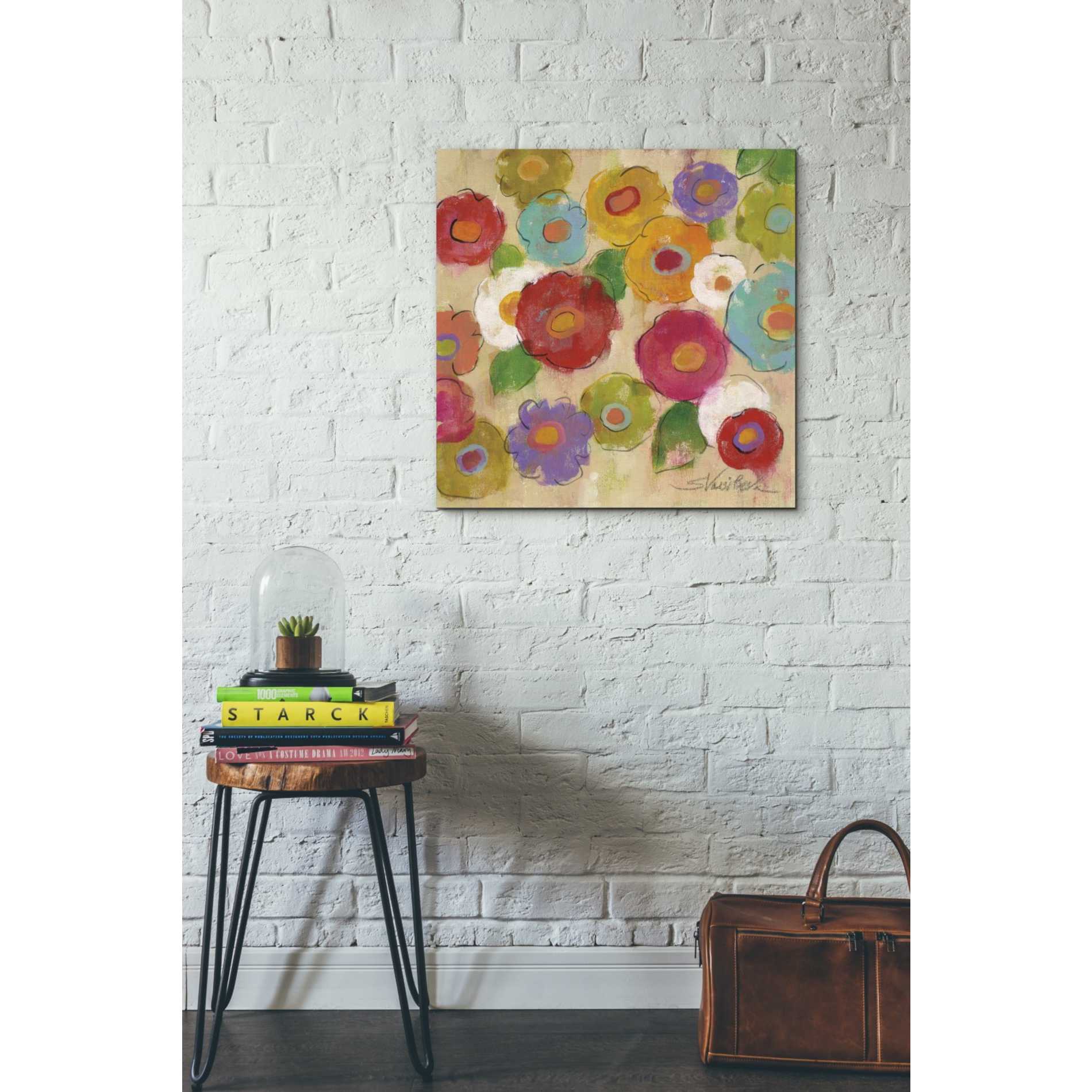 'Bohemian Bouquet III' by Silvia Vassileva, Canvas Wall Art,26 x 26