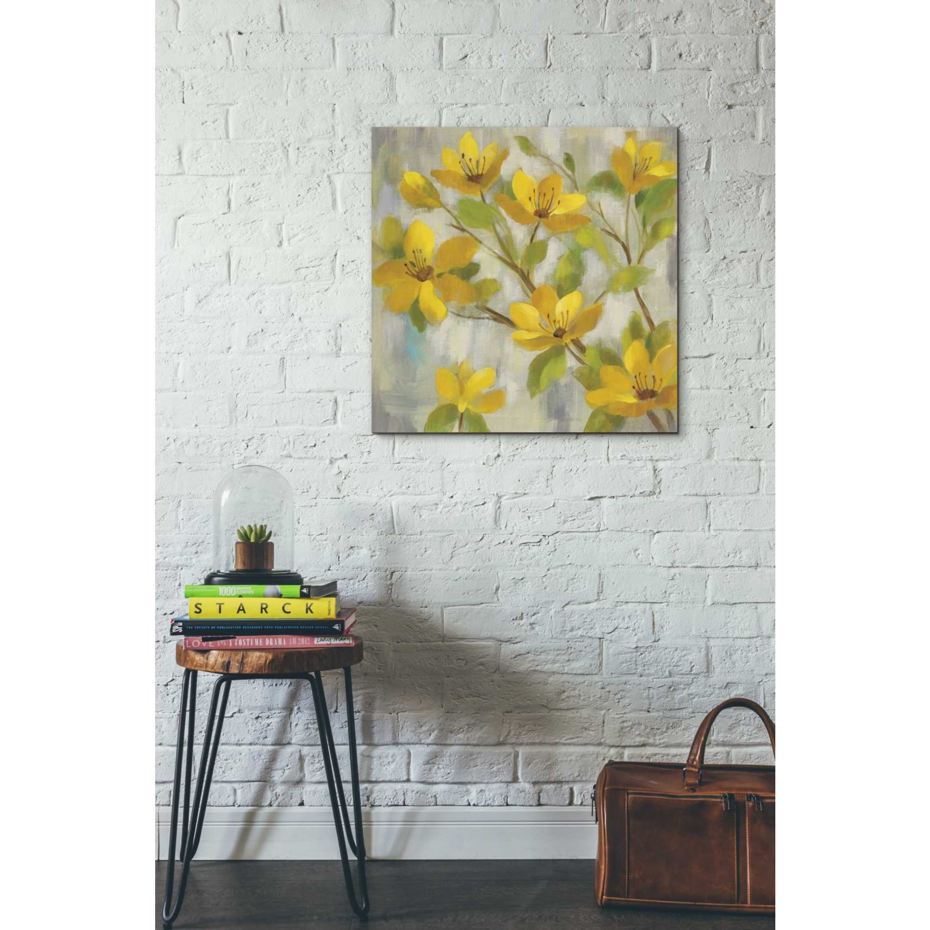 'Golden Bloom I' by Silvia Vassileva, Canvas Wall Art,26 x 26