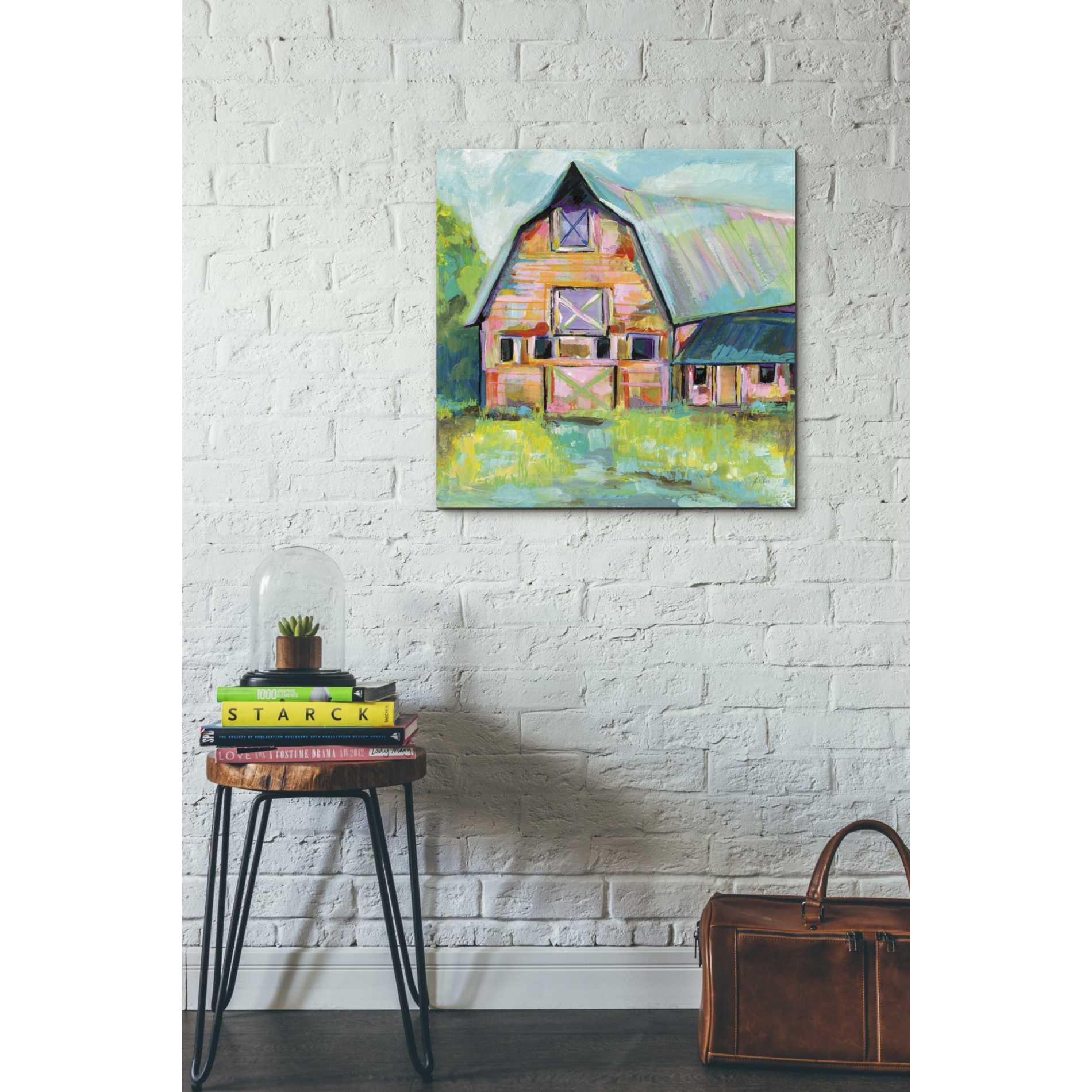 "Going to the Country II" by Jeanette Vertentes, Giclee Canvas Wall Art