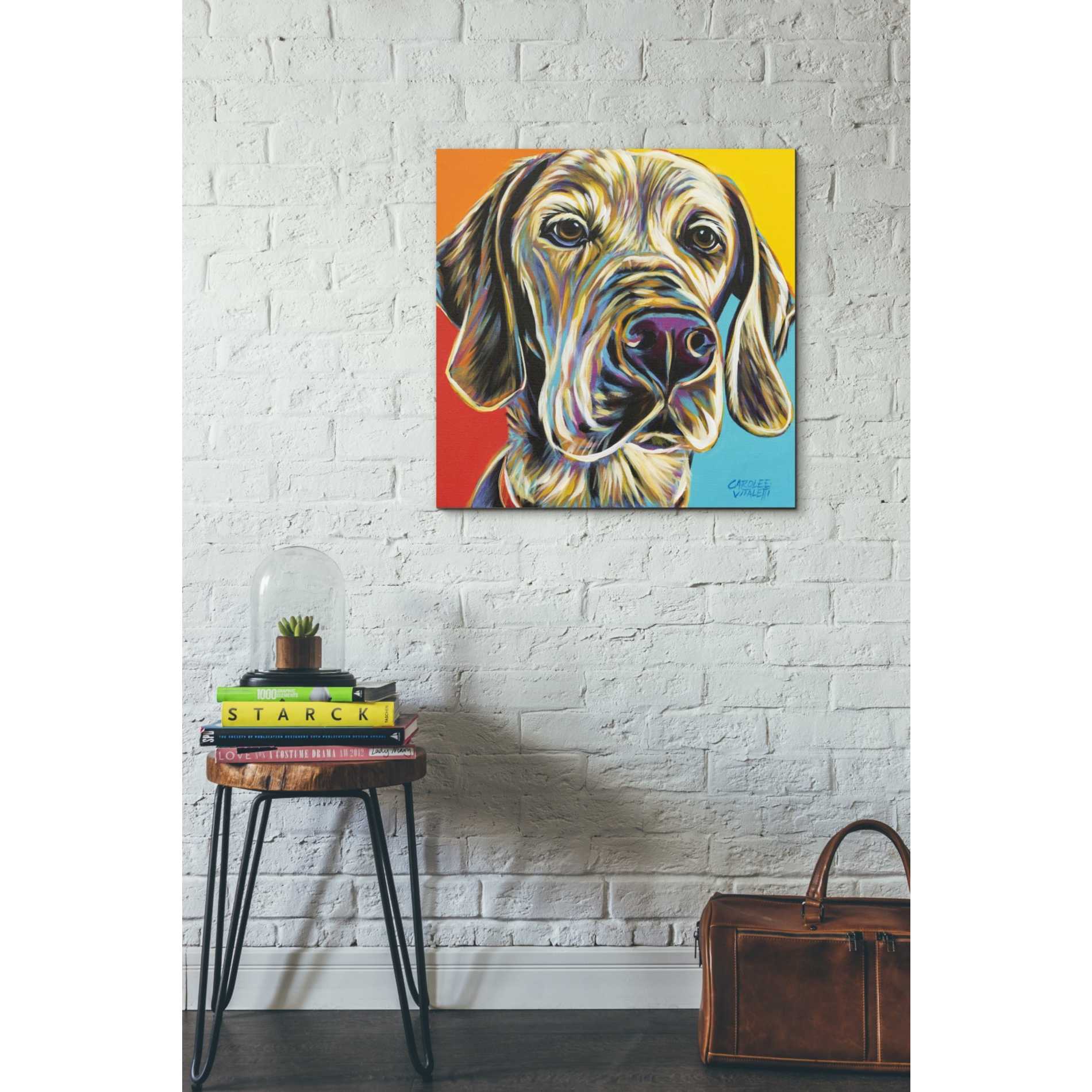 'Canine Buddy II' by Carolee Vitaletti, Giclee Canvas Wall Art