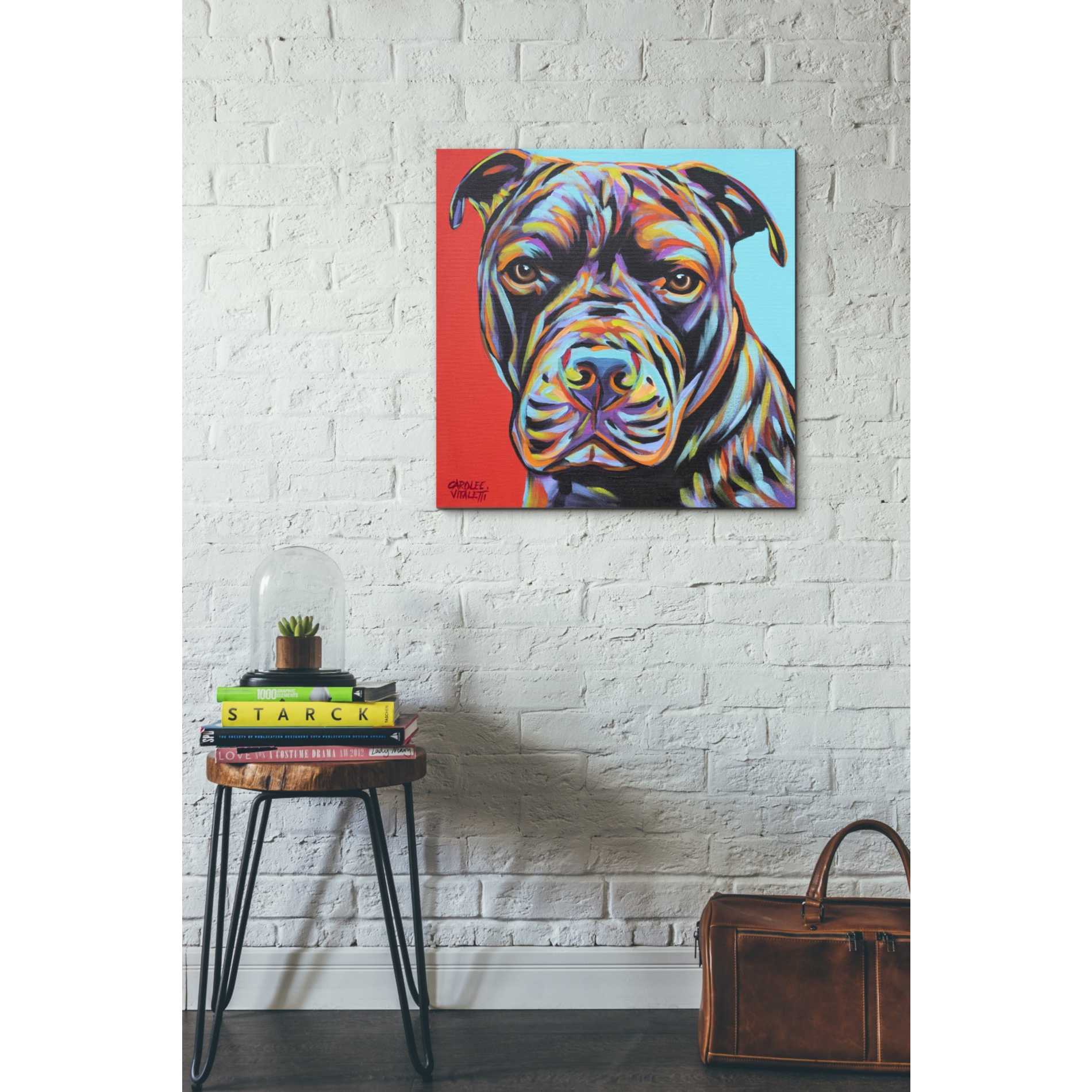 'Canine Buddy III' by Carolee Vitaletti, Giclee Canvas Wall Art
