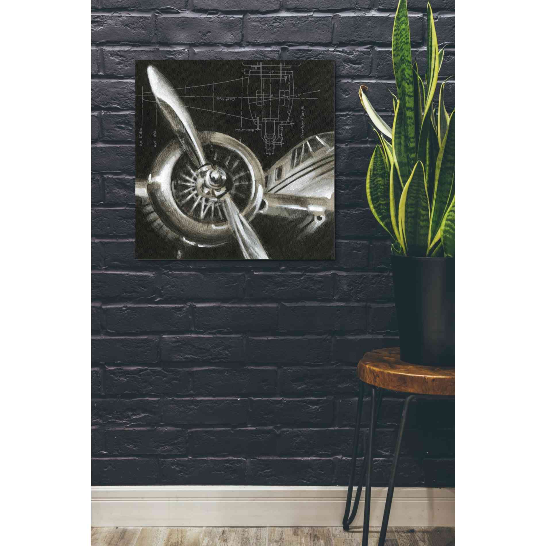 'Aerial Navigation I' by Ethan Harper, Canvas Wall Art,26 x 26