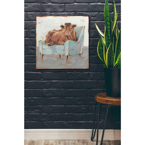Image of 'Moo-ving In IV' by Ethan Harper, Canvas Wall Art,26 x 26
