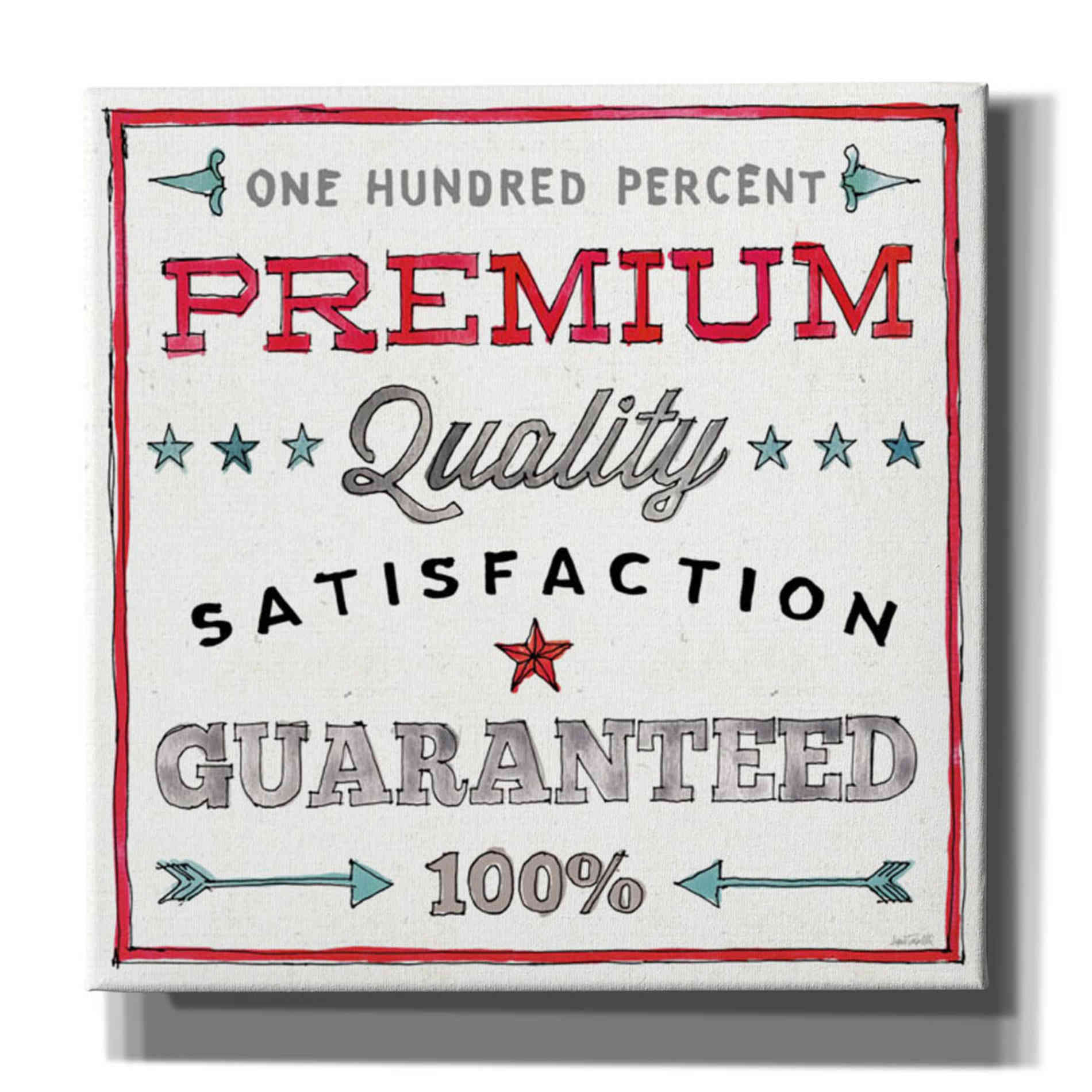 'Farm Signs VII' by Anne Tavoletti, Canvas Wall Art,26 x 26