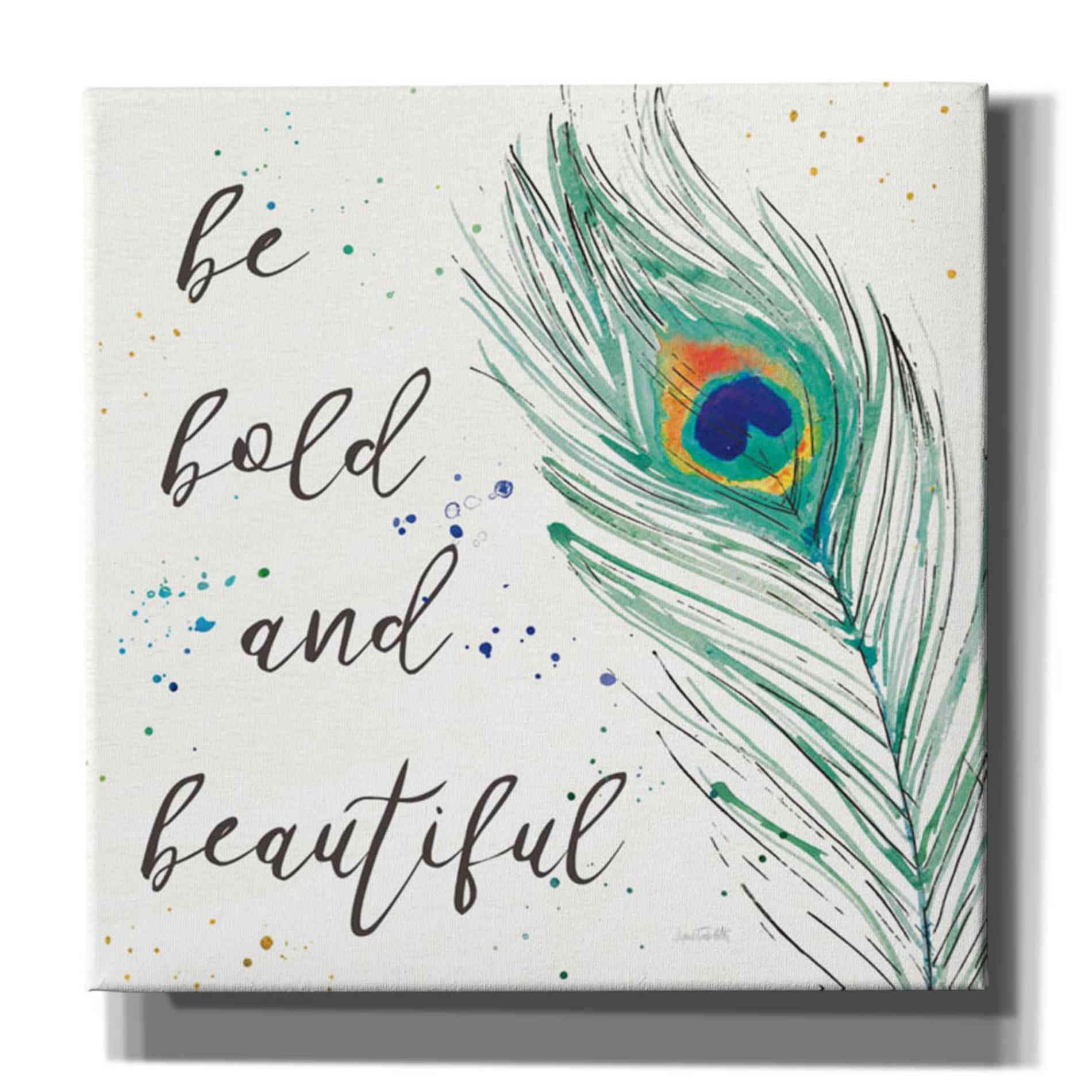 'Peacock Garden VIII' by Anne Tavoletti, Canvas Wall Art,26 x 26