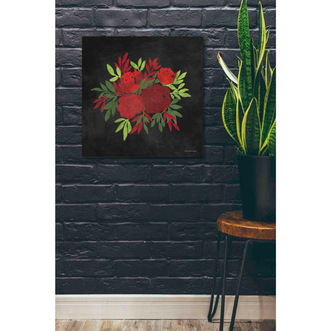 Image of 'Red Flowers' by Bluebird Barn, Canvas Wall Art,26 x 26