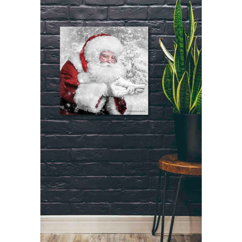 Image of 'Santa's Little Friend' by Bluebird Barn, Canvas Wall Art,26 x 26