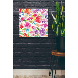 'Vibrant Floral Pattern' by Rachel Nieman, Canvas Wall Art,26 x 26