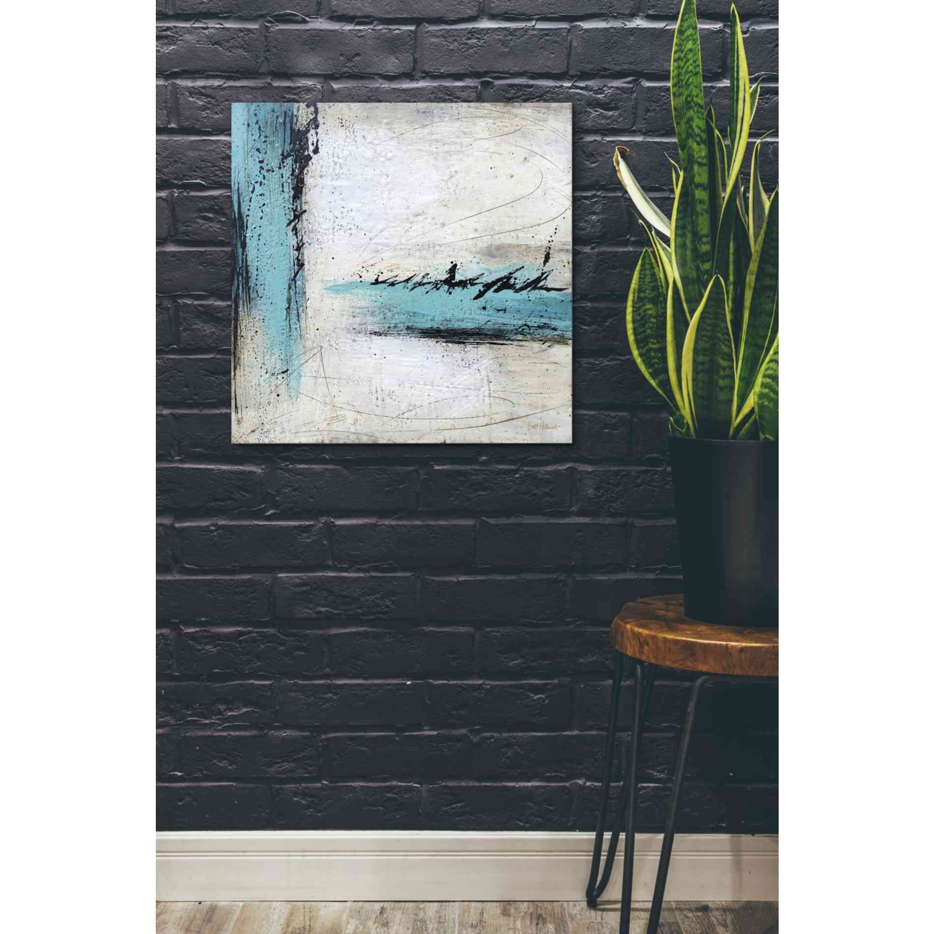 'Chasing Waterfalls' by Britt Hallowell, Canvas Wall Art,26 x 26