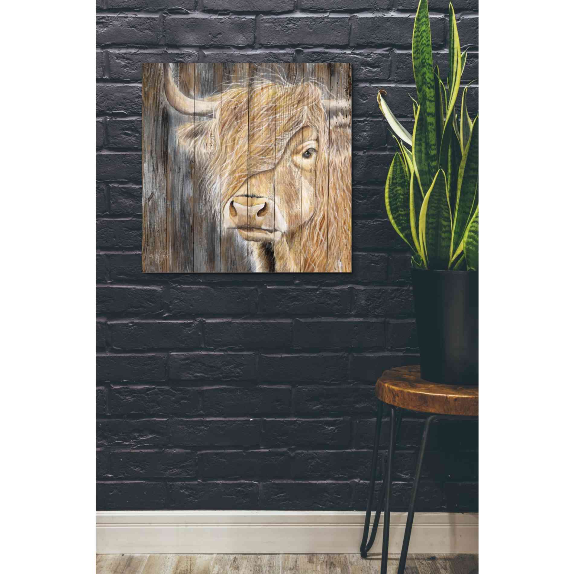 'A Windy Day on the Farm' by Diane Fifer, Giclee Canvas Wall Art