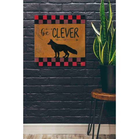 Image of 'Be Clever' by Britt Hallowell, Canvas Wall Art,26 x 26