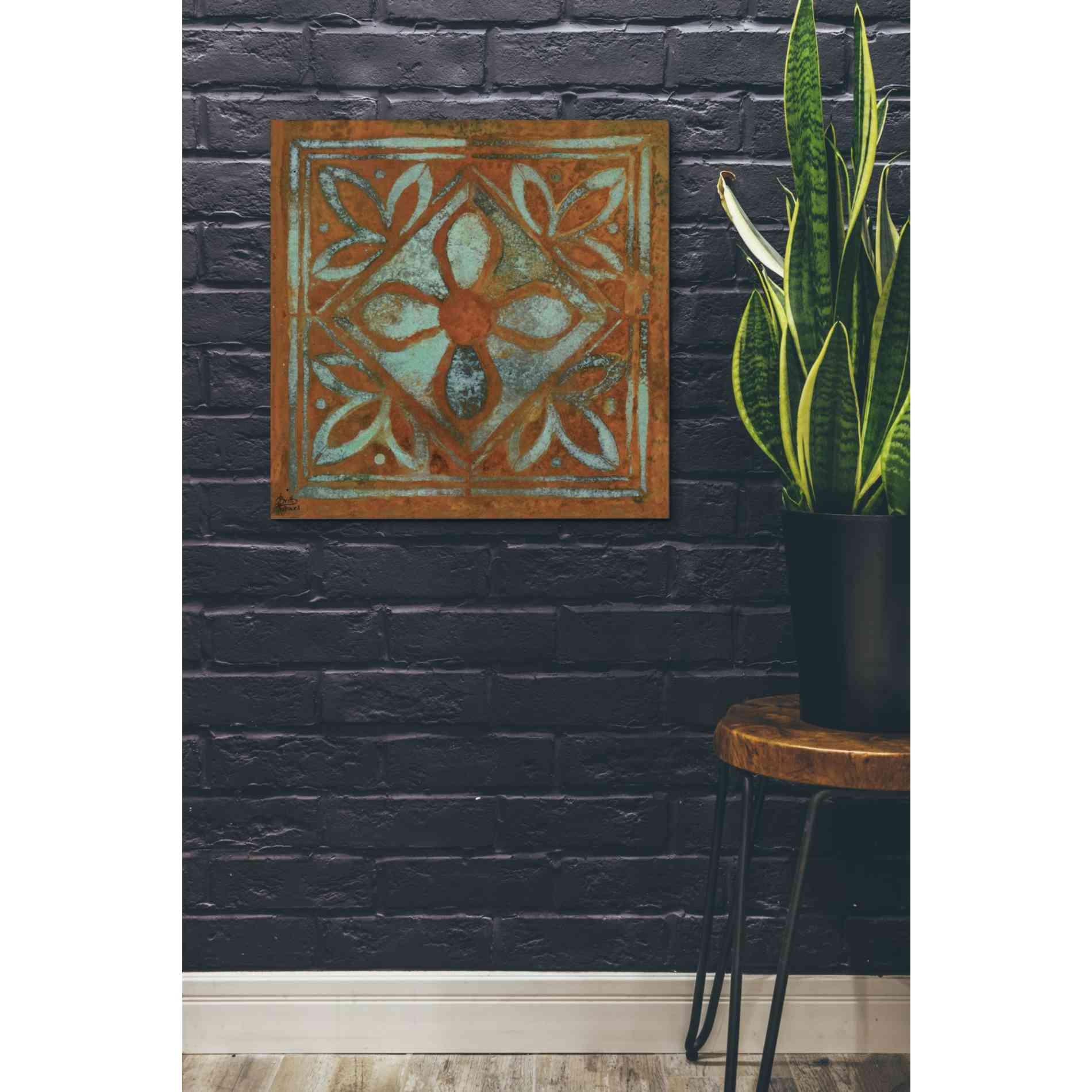 'Villa Tiles' by Britt Hallowell, Canvas Wall Art,26 x 26