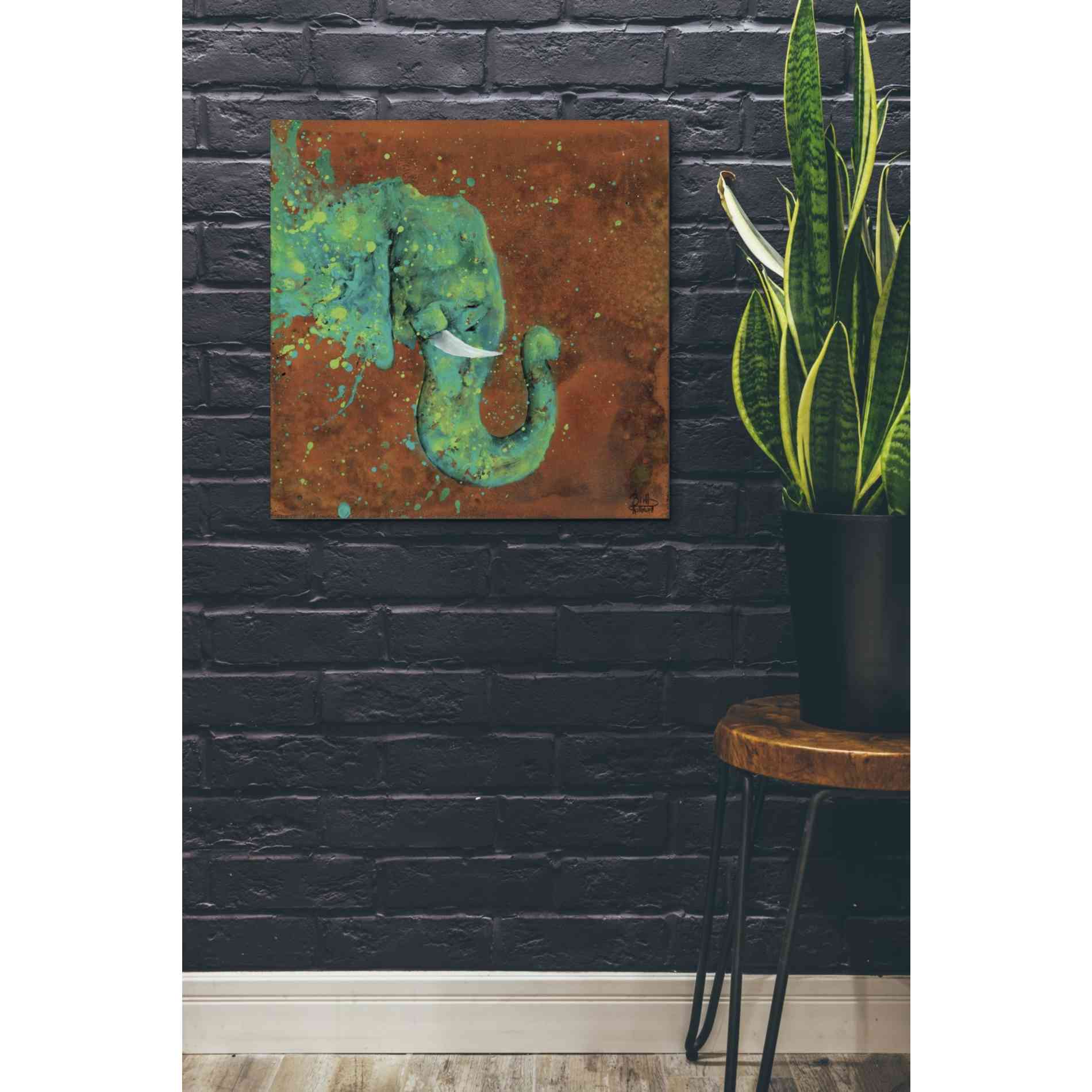 'Splashing Forth' by Britt Hallowell, Canvas Wall Art,26 x 26