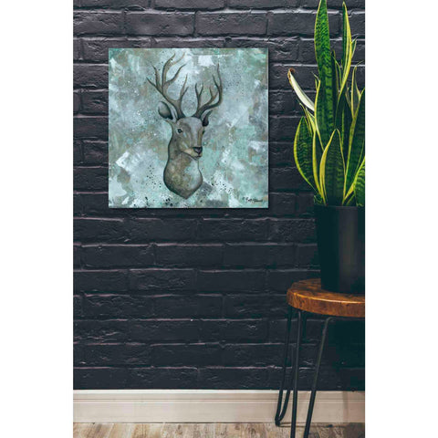 Image of 'Simplicity Deer' by Britt Hallowell, Canvas Wall Art,26 x 26