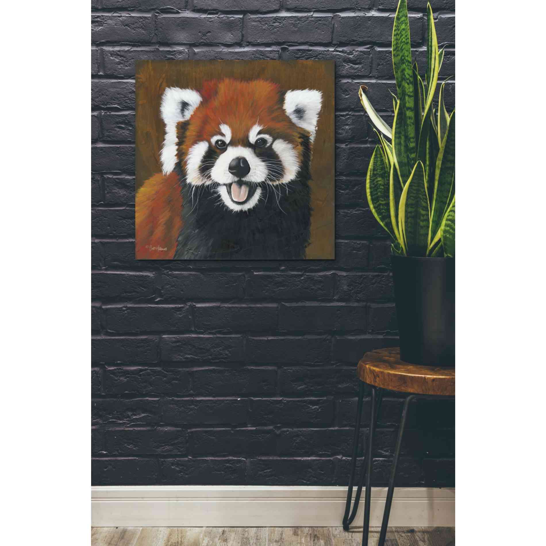 'Red' by Britt Hallowell, Canvas Wall Art,26 x 26