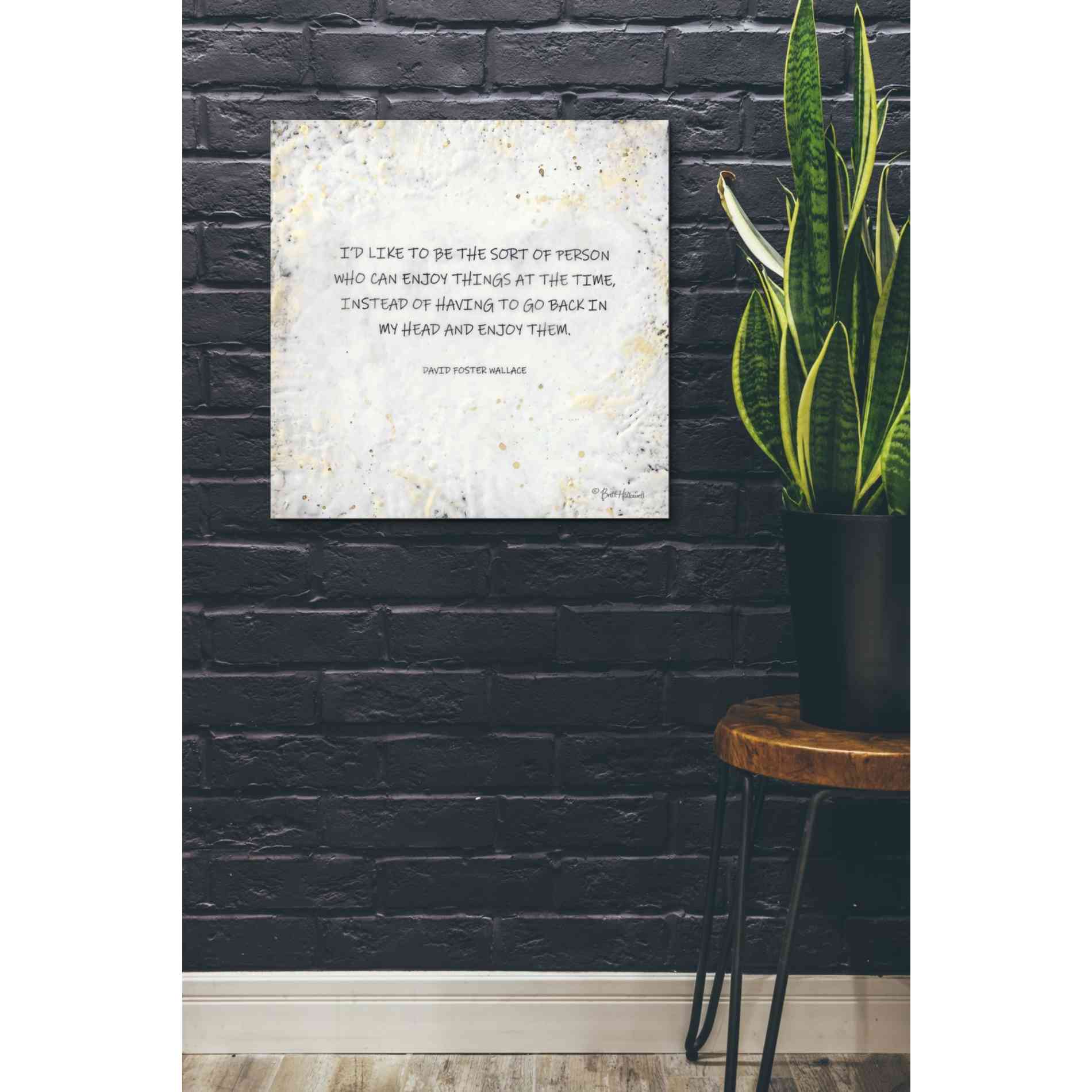 'I'd Like to Be' by Britt Hallowell, Canvas Wall Art,26 x 26