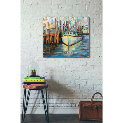 Image of "At the Dock" by Jeanette Vertentes, Giclee Canvas Wall Art