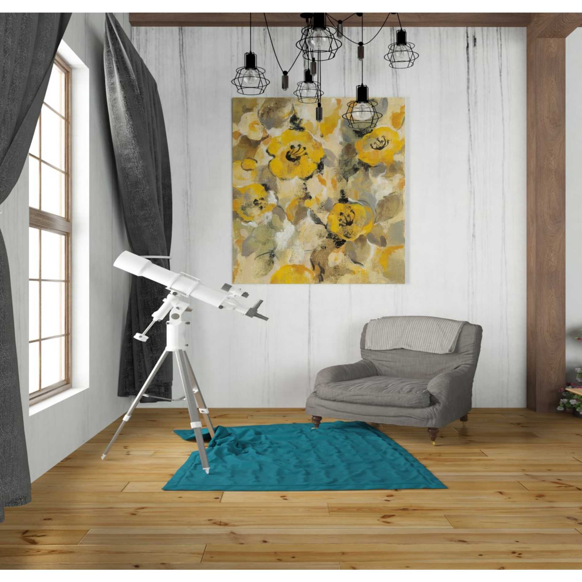 "Yellow Floral I" by Silvia Vassileva, Canvas Wall Art,26 x 30