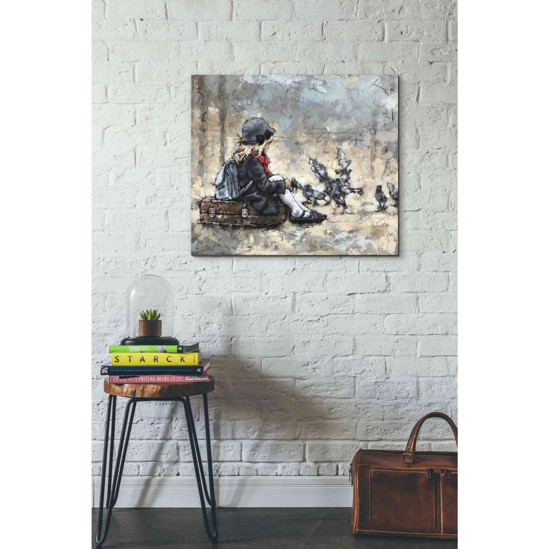 'Waiting for the Train' by Alexander Gunin, Canvas Wall Art,30 x 26