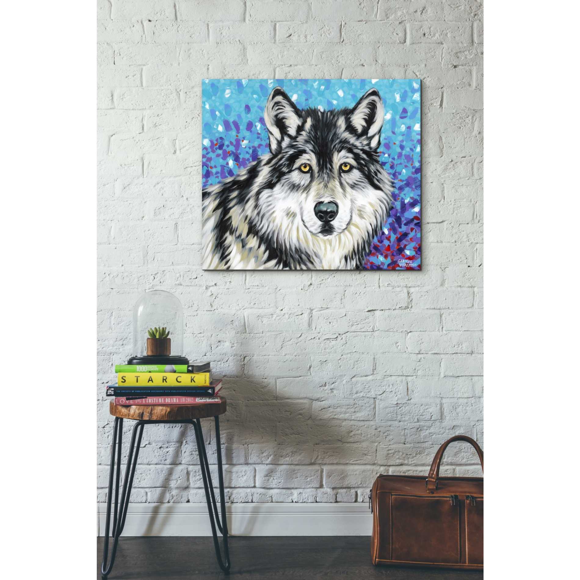 'Grey Wolf II' by Carolee Vitaletti, Giclee Canvas Wall Art