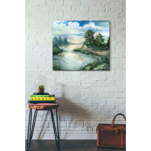 Image of 'Cerulean Sunrise' by Ethan Harper Canvas Wall Art,30 x 26
