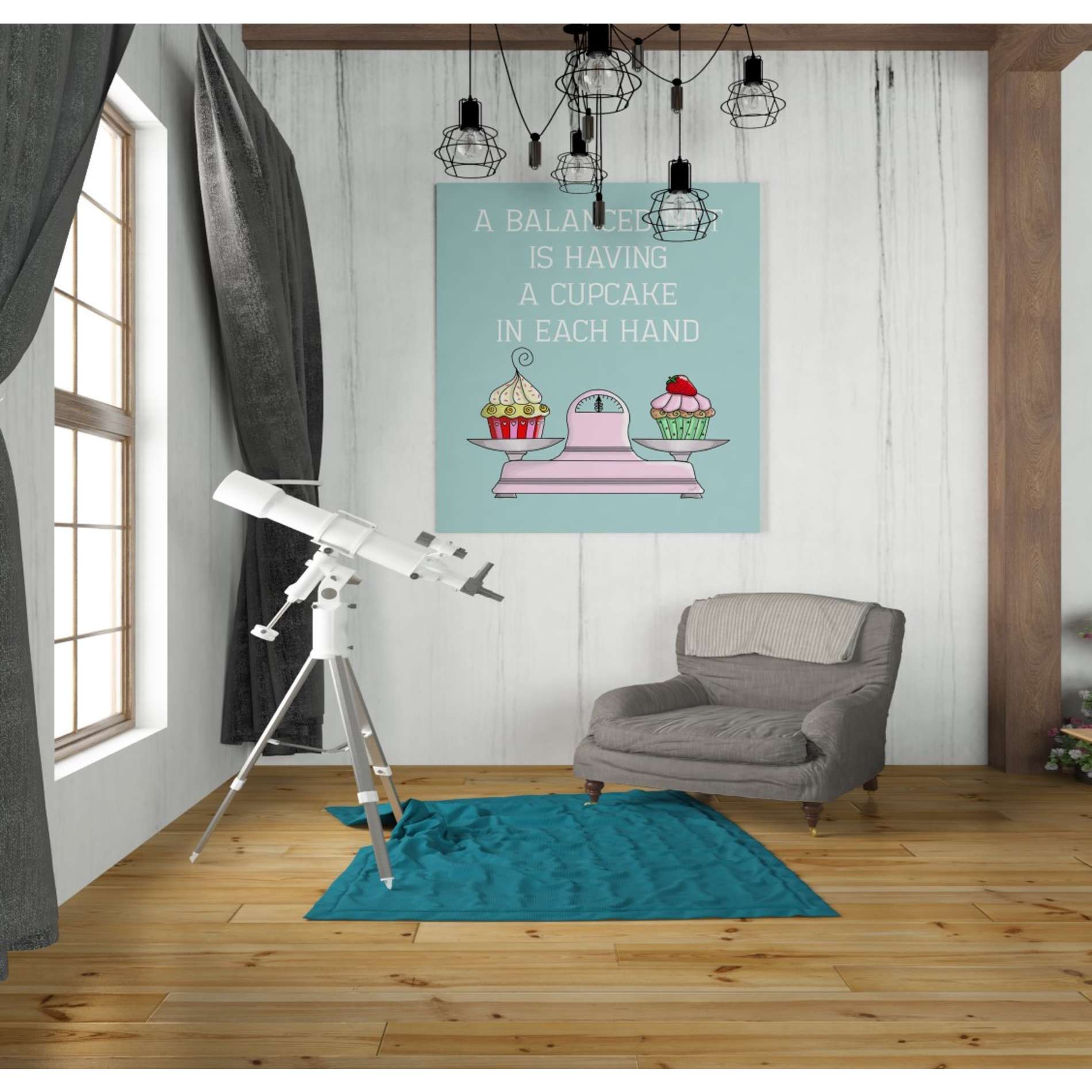 'A Balanced Diet,' by Fab Funky, Giclee Canvas Wall Art