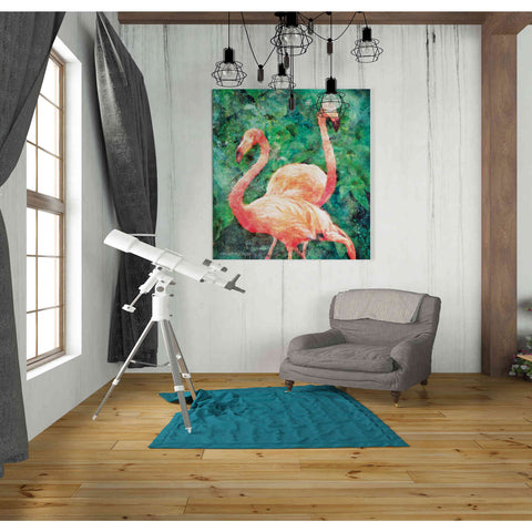 Image of 'Flamingos' by Bluebird Barn, Canvas Wall Art,26 x 30