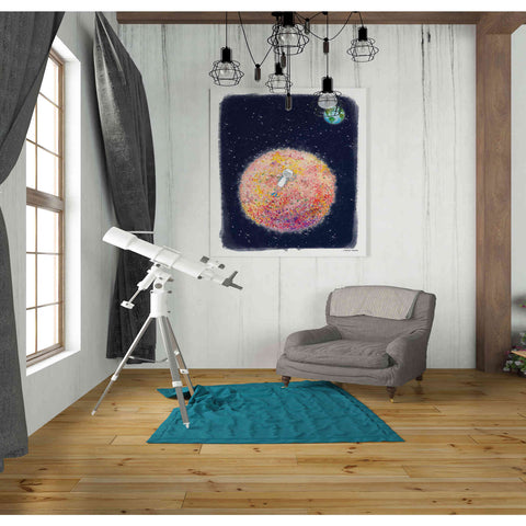 Image of 'Chillin on Moon' by Rachel Nieman, Canvas Wall Art,26 x 30