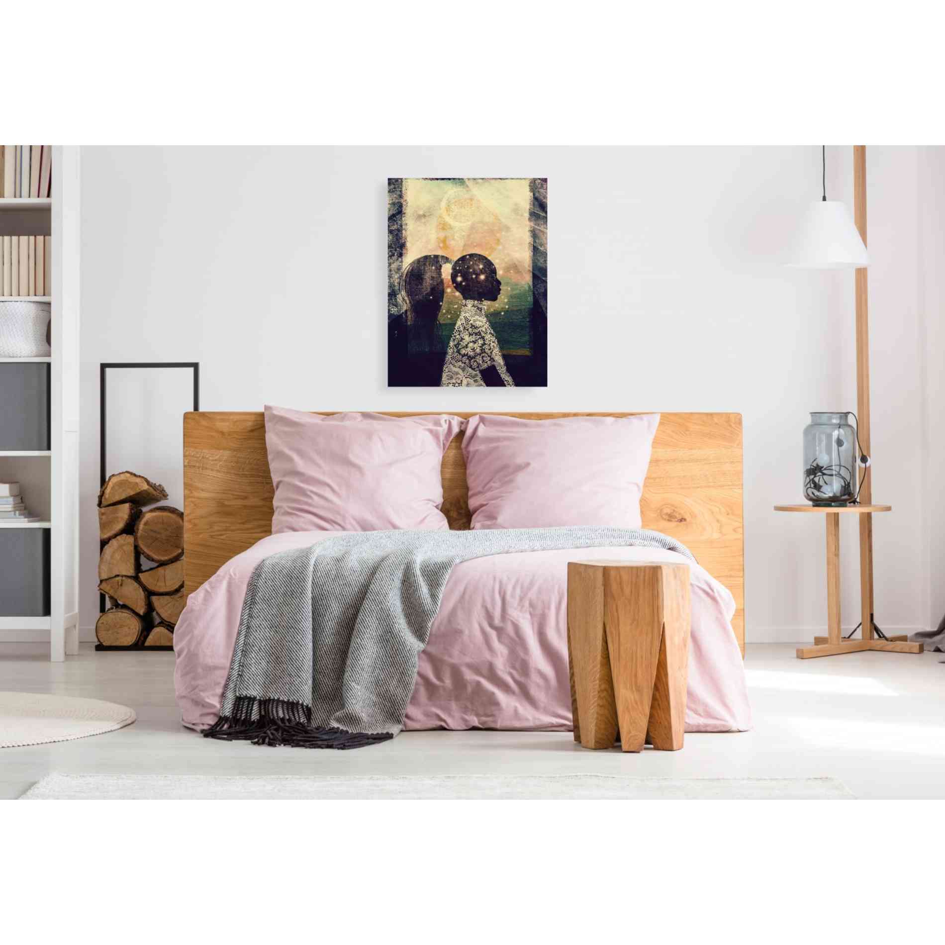 'The Sun, Stars and Moon' by Erin K Robinson, Giclee Canvas Wall Art