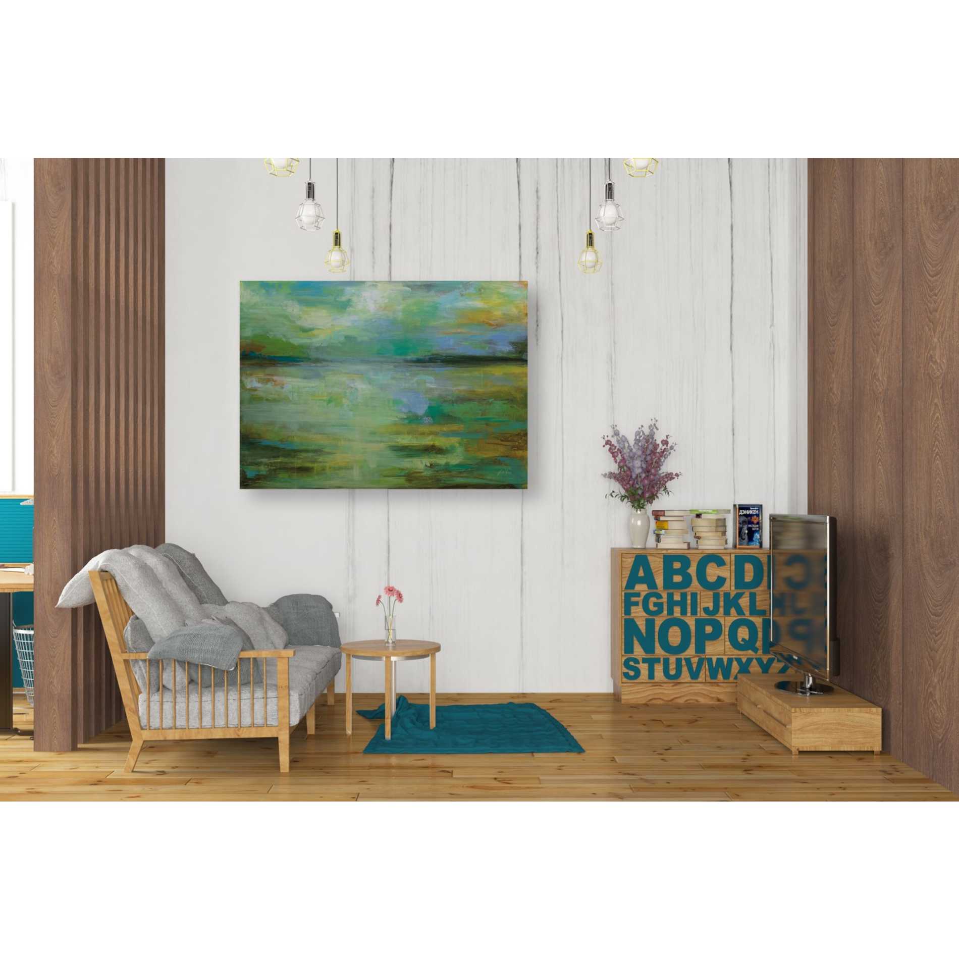 "Calm" by Jeanette Vertentes, Giclee Canvas Wall Art