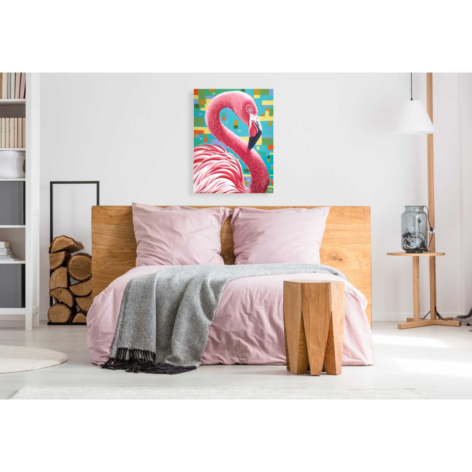 'Fabulous Flamingos I' by Carolee Vitaletti, Giclee Canvas Wall Art