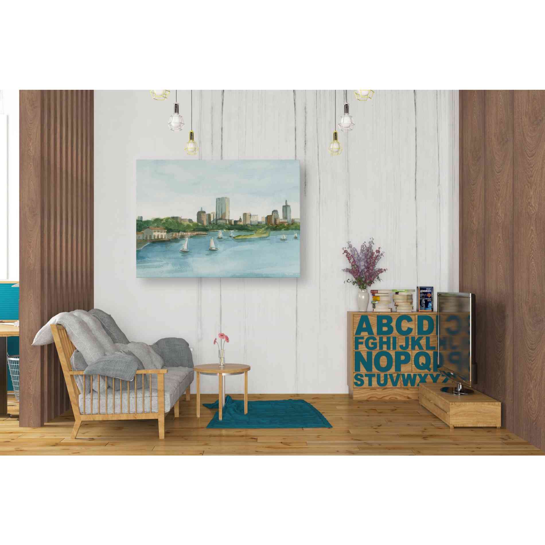 'Plein Air Cityscape II' by Ethan Harper Canvas Wall Art,34 x 26