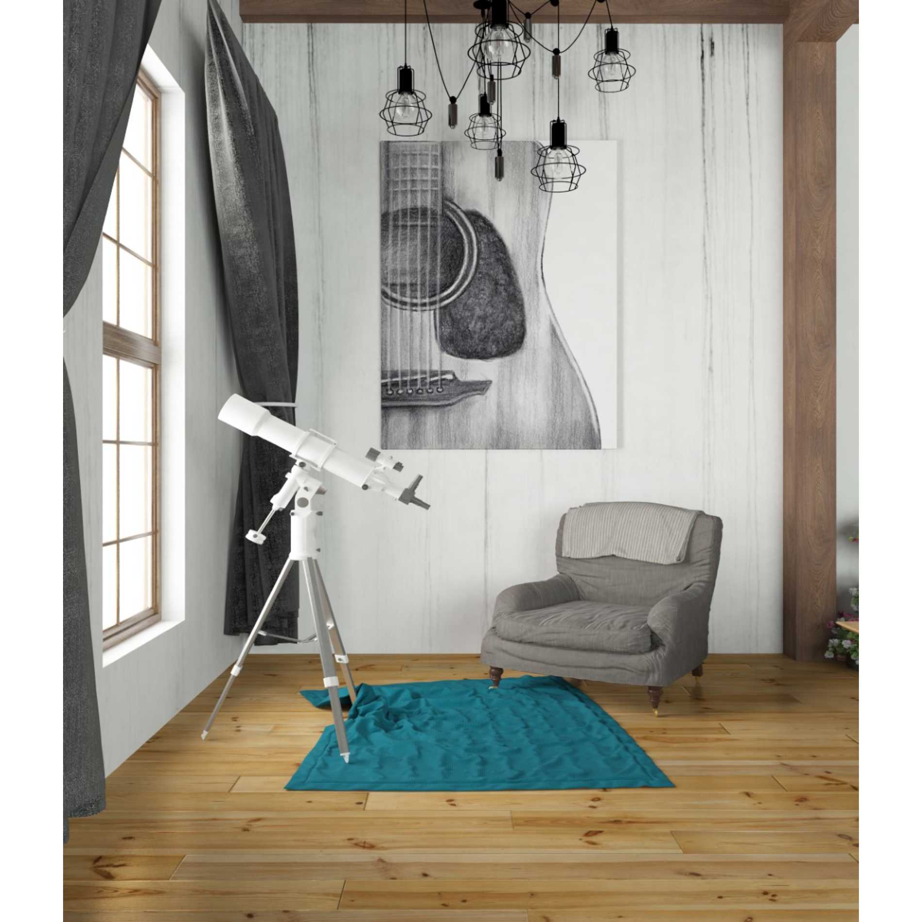 'Stringed Instrument Study III' by Ethan Harper Canvas Wall Art,26 x 34