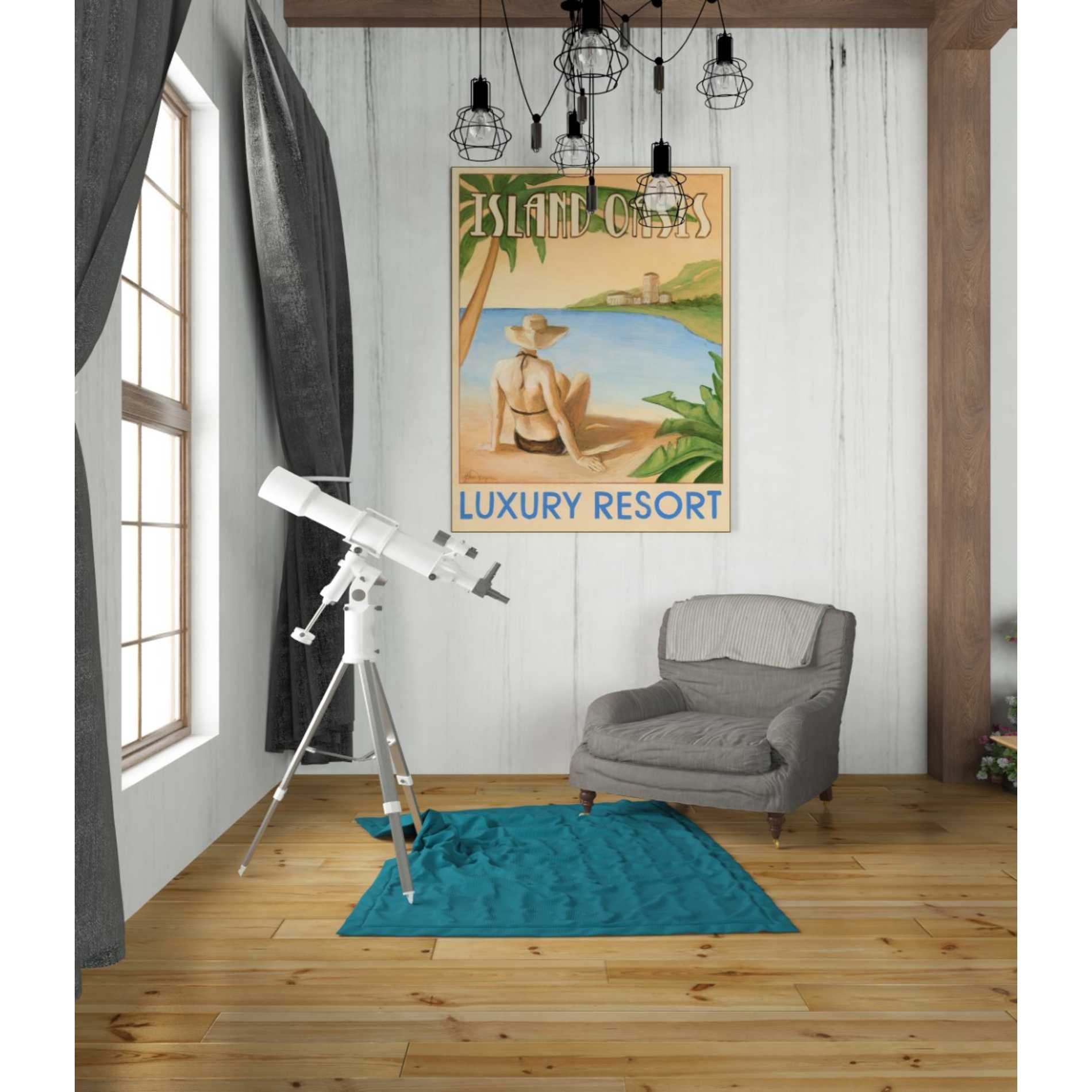 'Island Oasis' by Ethan Harper Canvas Wall Art,26 x 34