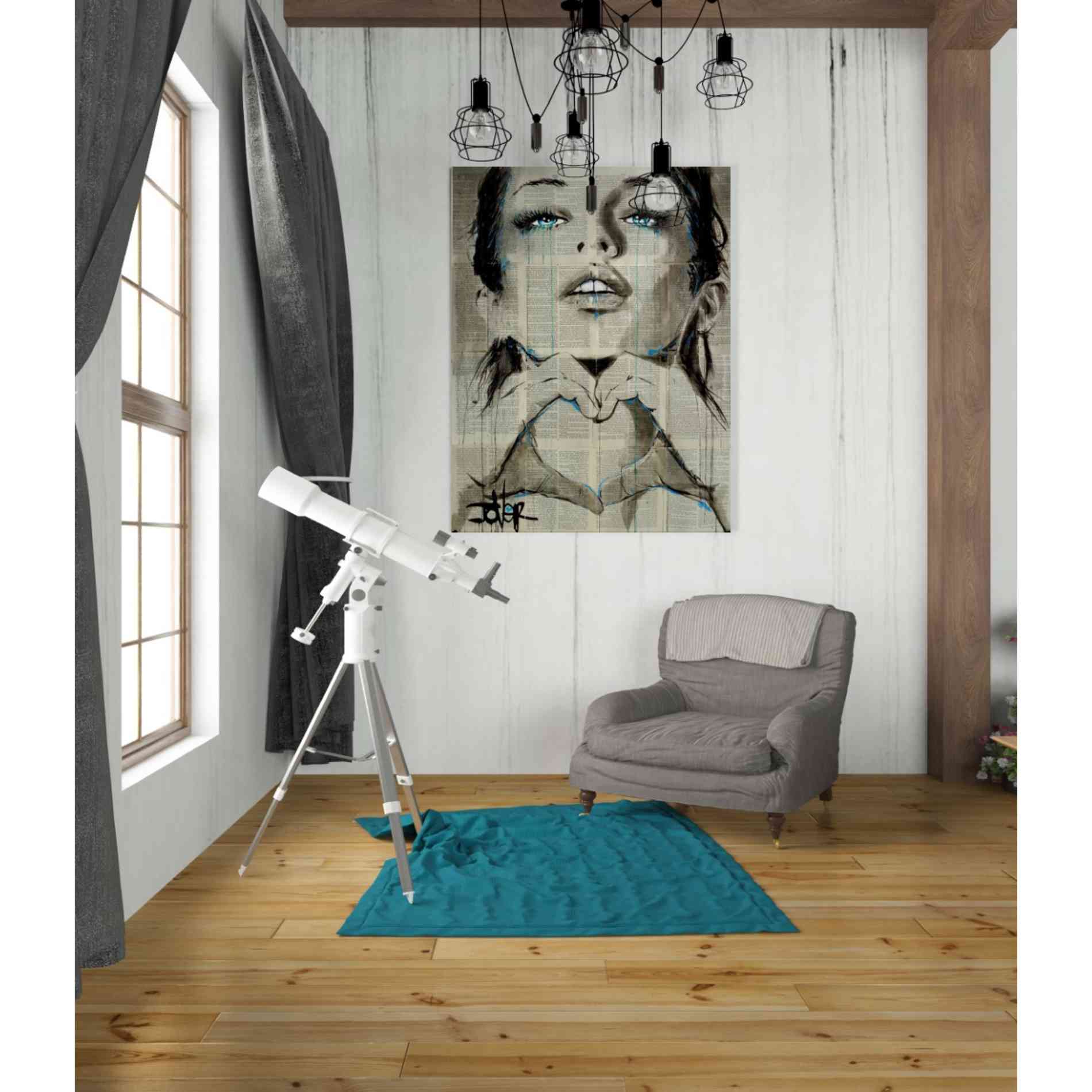 'All You Need is Love' by Loui Jover, Canvas Wall Art,26 x 34