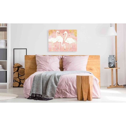 Image of 'Flamingo Fever IV' by Anne Tavoletti, Canvas Wall Art,34 x 26