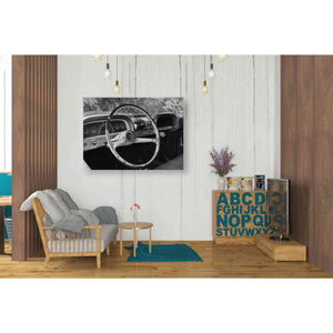 'Chevy Steering Wheel' by Lori Deiter, Canvas Wall Art,34 x 26
