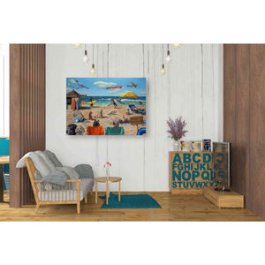 'Dog Beach' by Lucia Heffernan, Canvas Wall Art,34 x 26