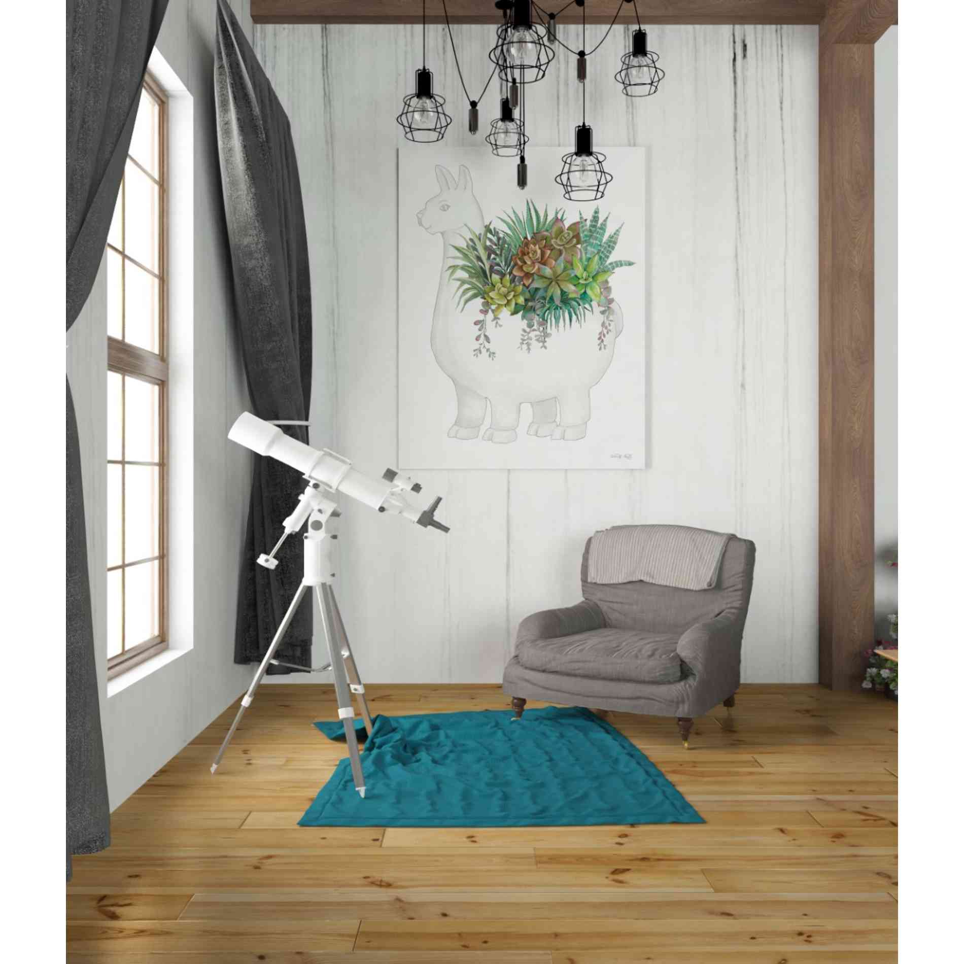 'Proud Llama Pot II' by Cindy Jacobs, Canvas Wall Art,26 x 34