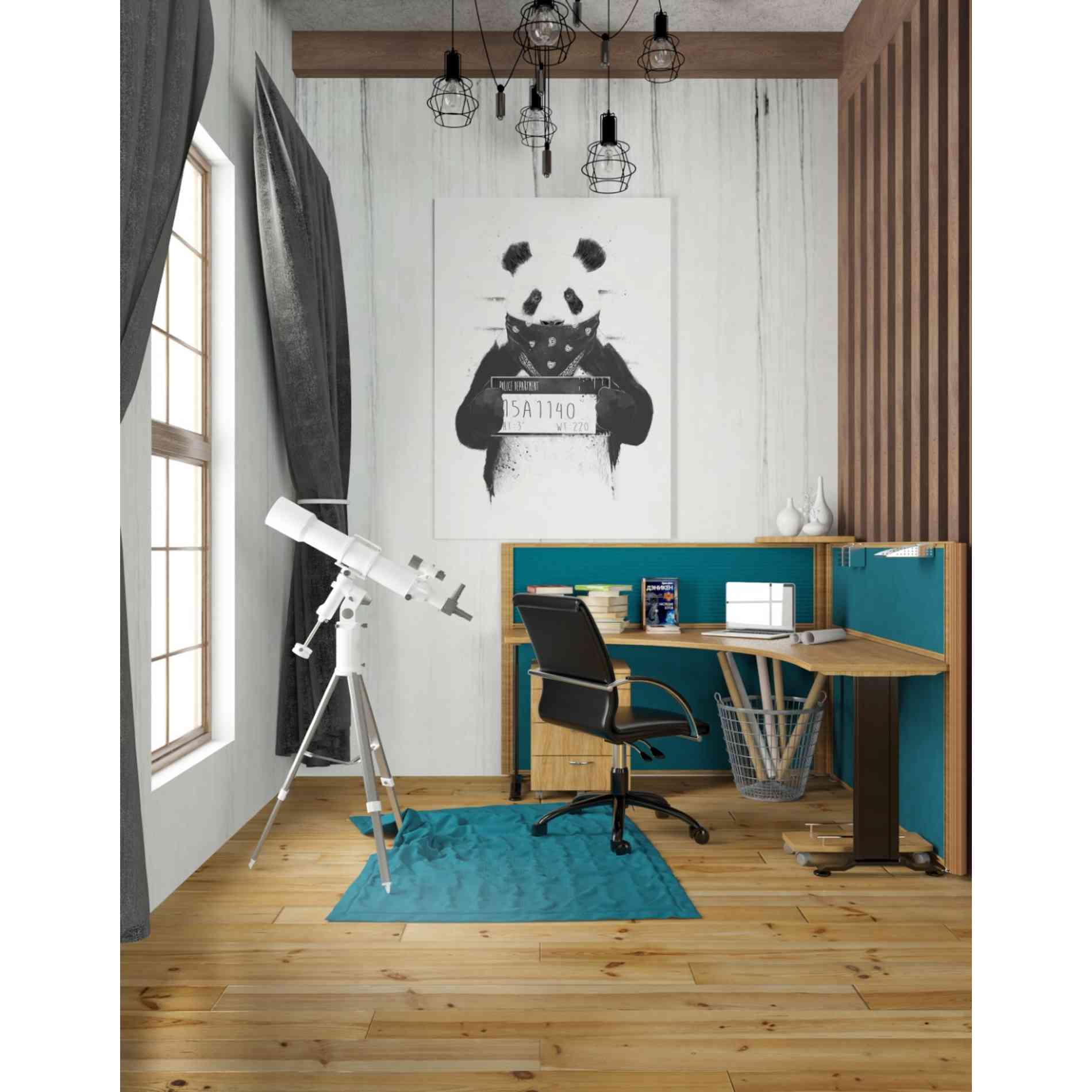 'Bad Panda' by Balazs Solti, Giclee Canvas Wall Art