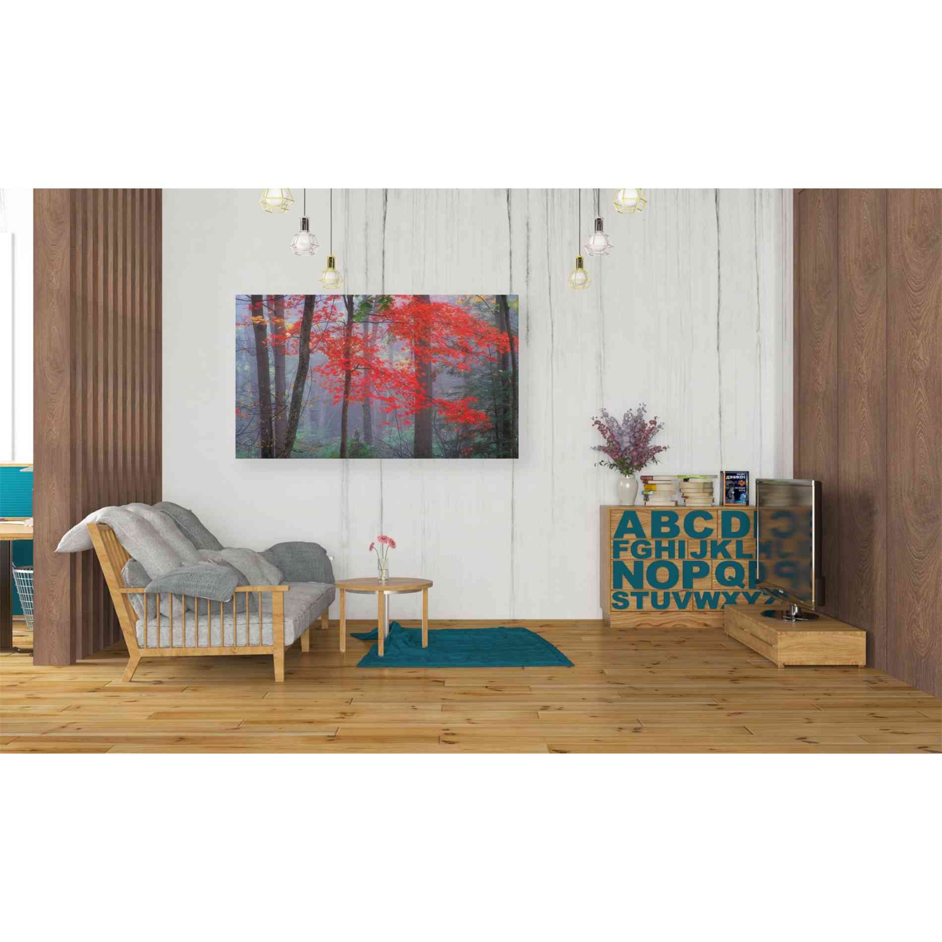 'Splash of Red' by Patrick Zephyr, Canvas Wall Art,40 x 26