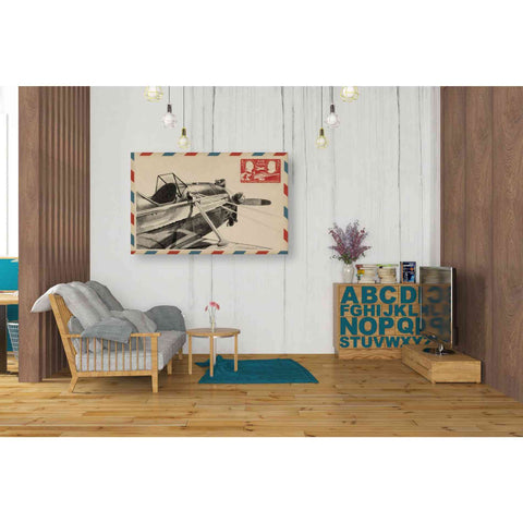 Image of 'Small Vintage Airmail I' by Ethan Harper Canvas Wall Art,40 x 26