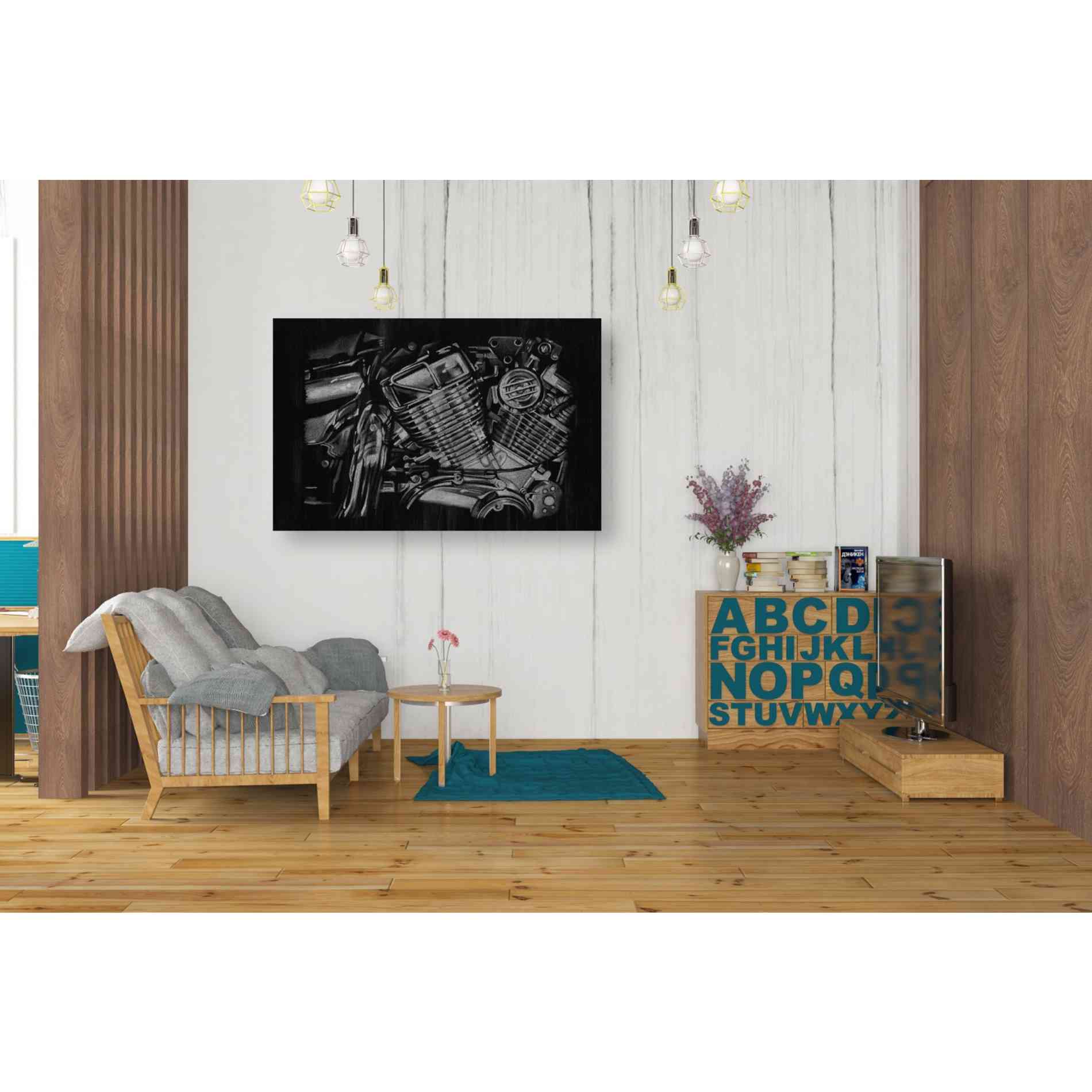 'Polished Chrome I' by Ethan Harper Canvas Wall Art,40 x 26