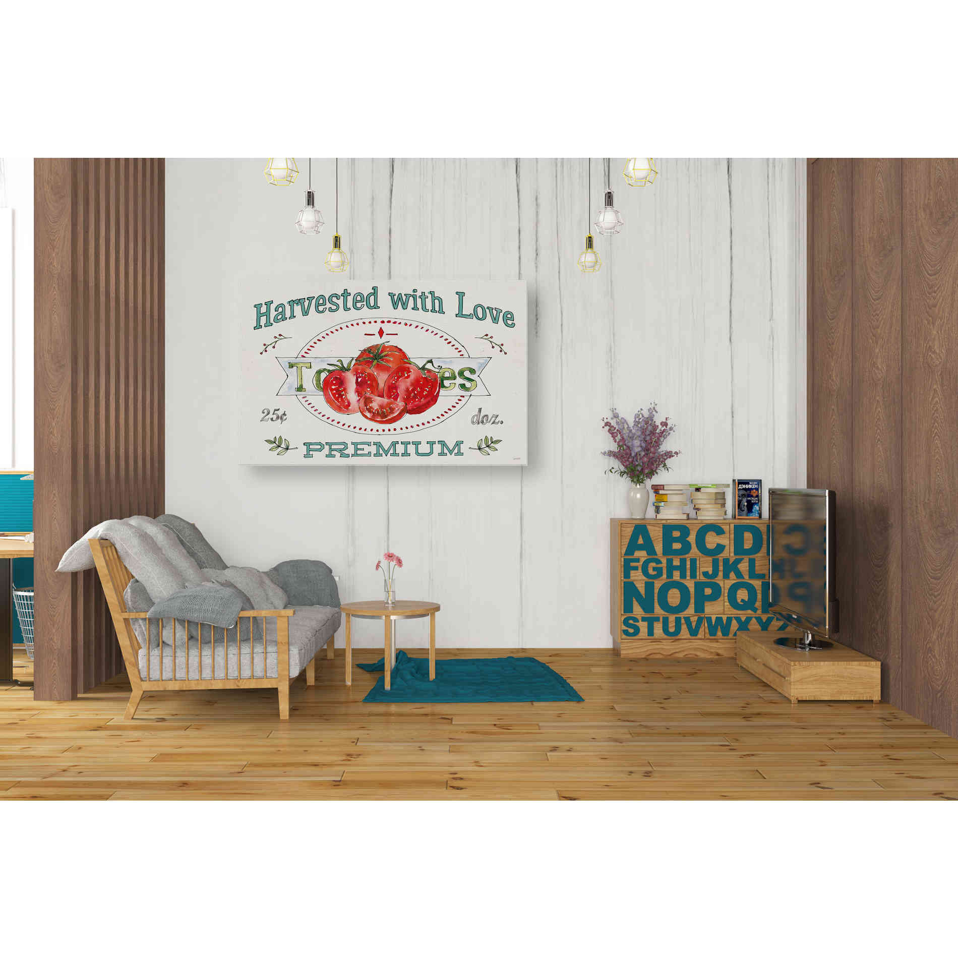 'Veggie Market I' by Anne Tavoletti, Canvas Wall Art,40 x 26