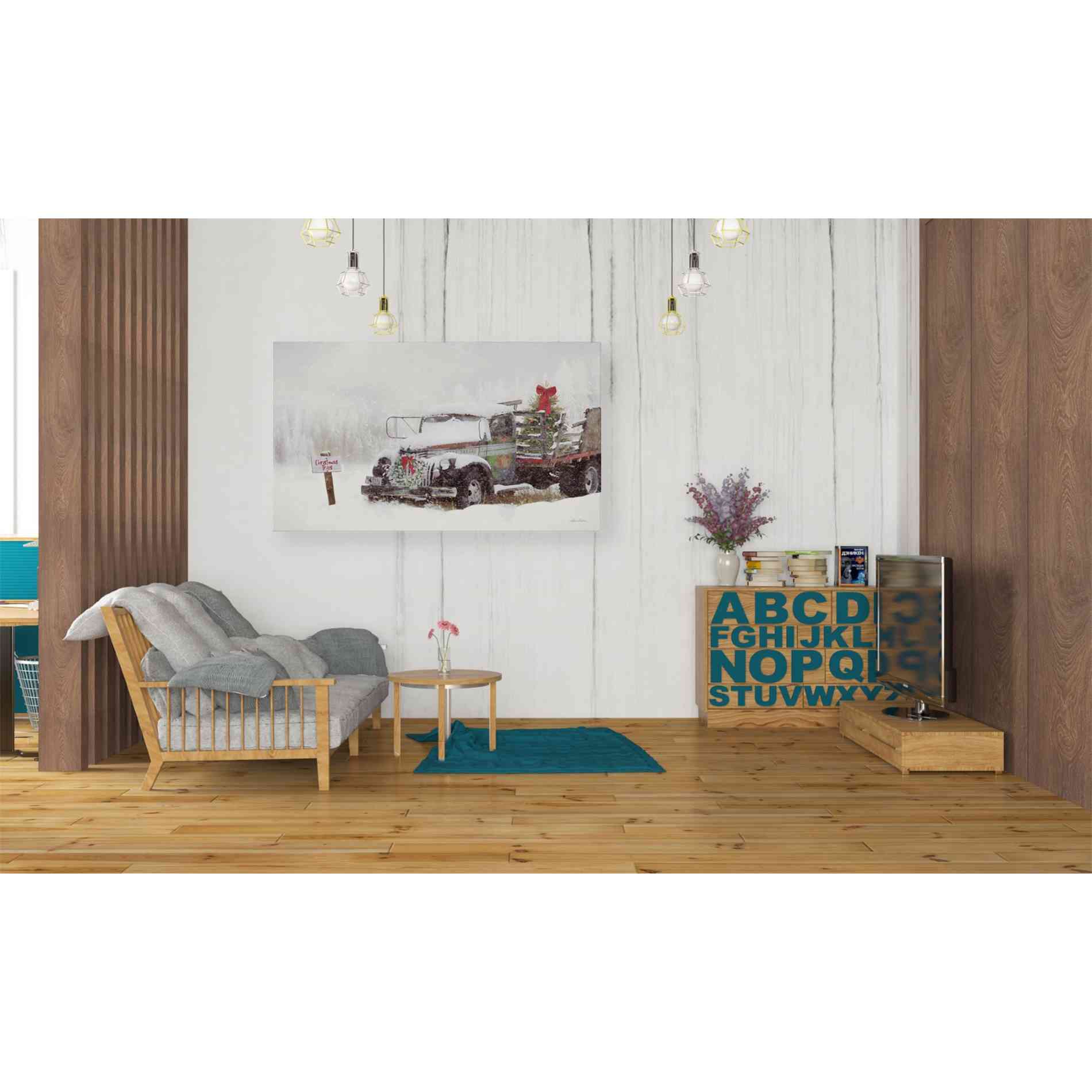 'Wyoming Tree Farm' by Lori Deiter, Canvas Wall Art,40 x 26