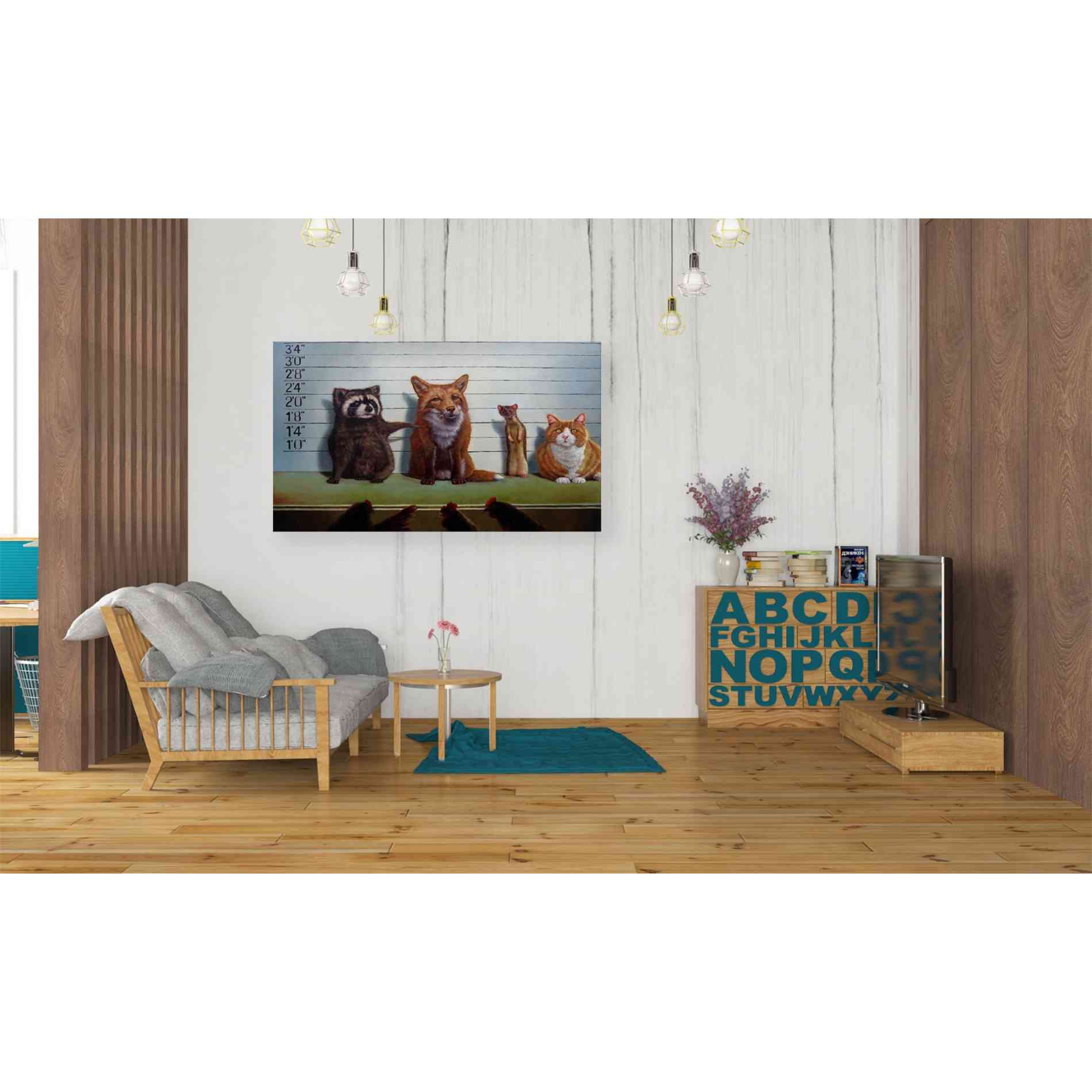 'Usual Suspects' by Lucia Heffernan, Canvas Wall Art,40 x 26