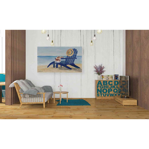 Image of 'Beach Chairs 2' by Stellar Design Studio, Canvas Wall Art,40 x 26